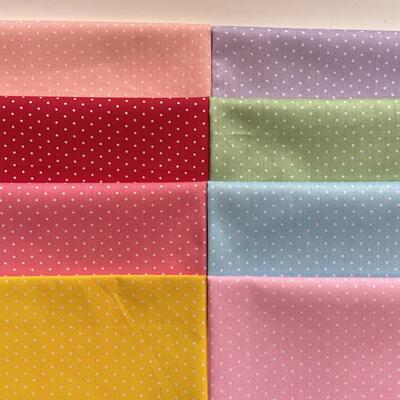 40支纯棉布料进口小点点印花棉布