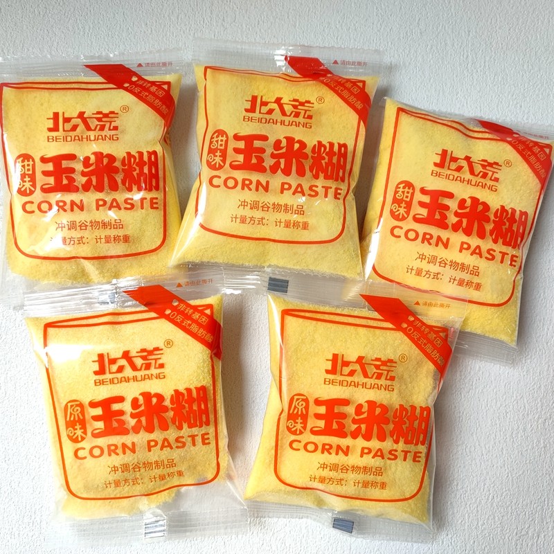 北大荒玉米糊原味 甜味500g散称食品休闲零食营养早餐小包