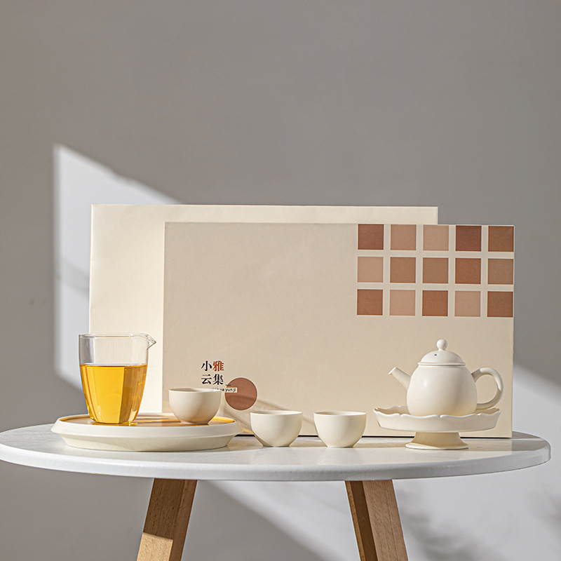 下午茶功夫茶壶茶具套装陶瓷全套送礼茶具简约泡茶壶陶瓷伴手礼