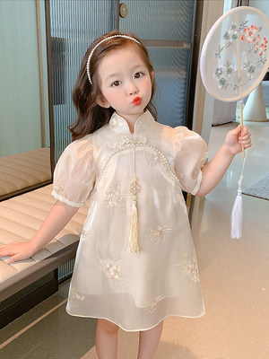 汉服女童夏季旗袍中国风
