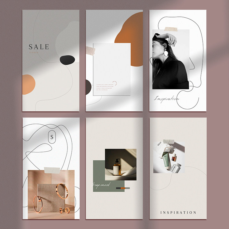 北欧ins简约服装饰品售后卡片