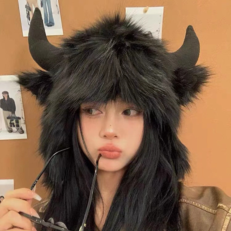 牛马帽子打工人大黑牛角牛魔王