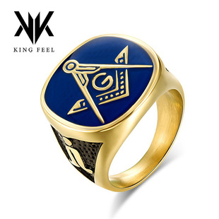 光明会全视之眼戒指共济会兄弟会黑手党徽章关节男生冷门男款男士