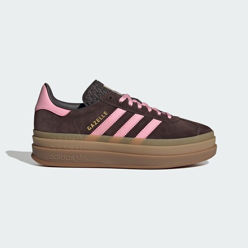 阿迪达斯女子GAZELLEW「T头鞋」厚底运动板鞋德训鞋IH4209|KJ4293