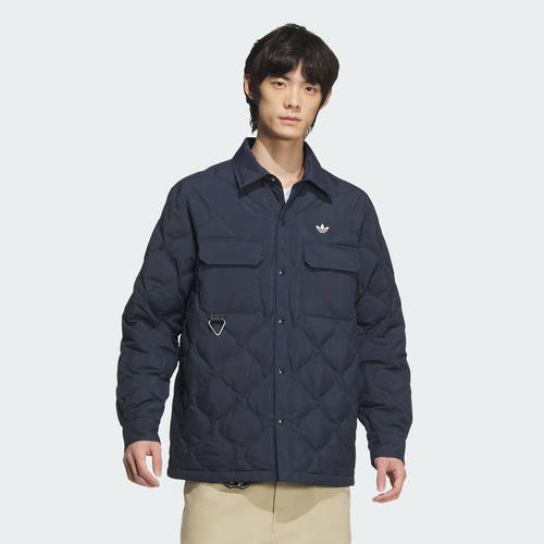 阿迪达斯三叶草男子保暖运动630蓬宽松鸭绒羽绒服JD3747|JD3748