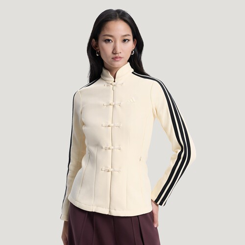 阿迪达斯轻运动女子新中式运动休闲夹克外套HY2129|HY2130