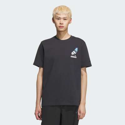 阿迪达斯男子纯棉印花宽松短袖圆领T恤KC0975|KC0976|KC3368