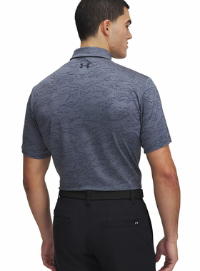 安德玛UA秋夏新品Tour Tips男子高尔夫运动短袖Polo衫1389846-044