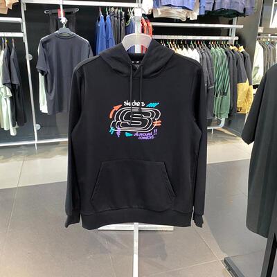 斯凯奇男女卫衣运动针织连帽套头衫L322U087 L123U005 L324U022