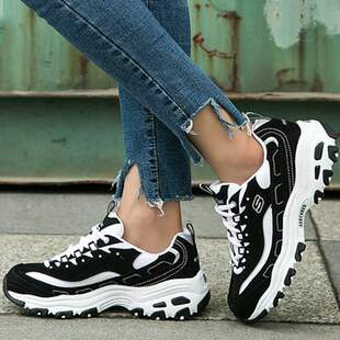 斯凯奇男女复古情侣熊猫鞋防滑低帮老爹鞋66666179 894268