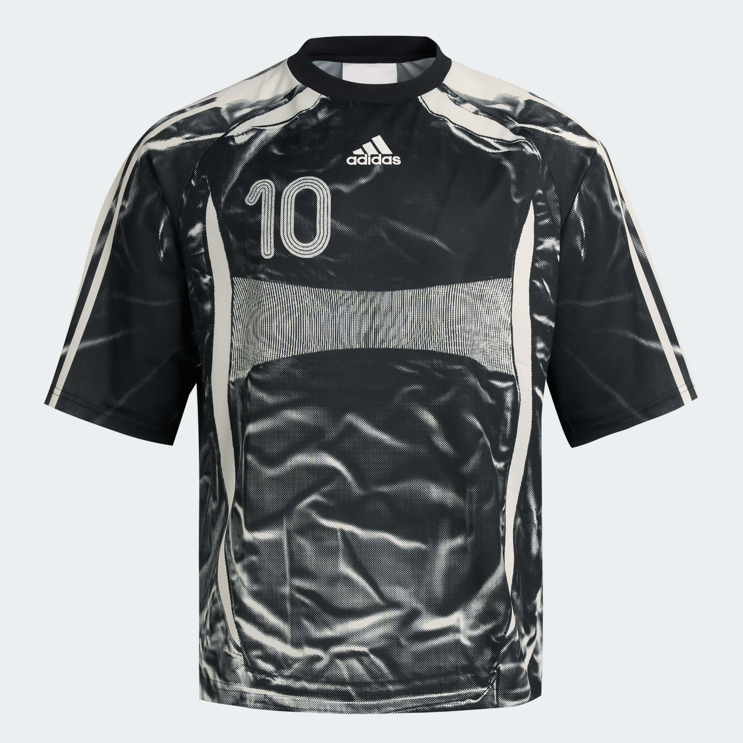 阿迪达斯三叶草男子足球风复古运动宽松短袖球衣