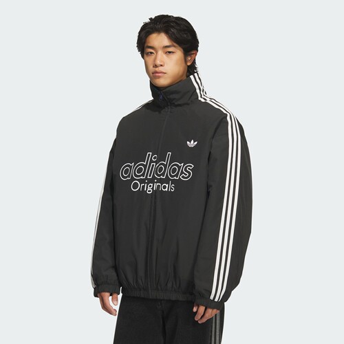 阿迪达斯三叶草男子保暖双面穿运动宽松棉服KS5954|KS5955