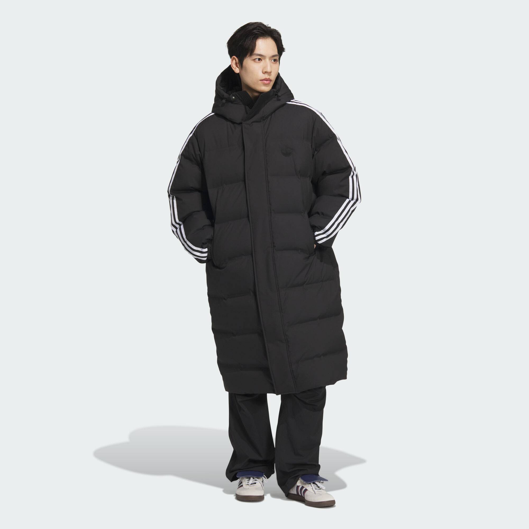 阿迪达斯长款运动600蓬连帽鸭绒面包羽绒服JD3749|JD3750|JJ4968