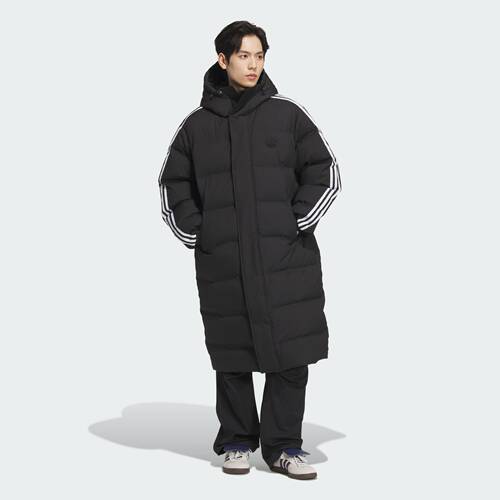 阿迪达斯长款运动600蓬连帽鸭绒面包羽绒服JD3749|JD3750|JJ4968