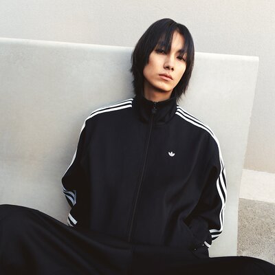 阿迪达斯三叶草男子复古立领运动宽松夹克外套JC6357|JC6358