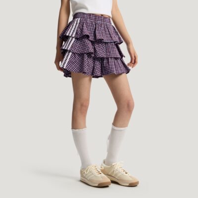 阿迪达斯三叶草女子休闲运动短裙KU9399|KU9398
