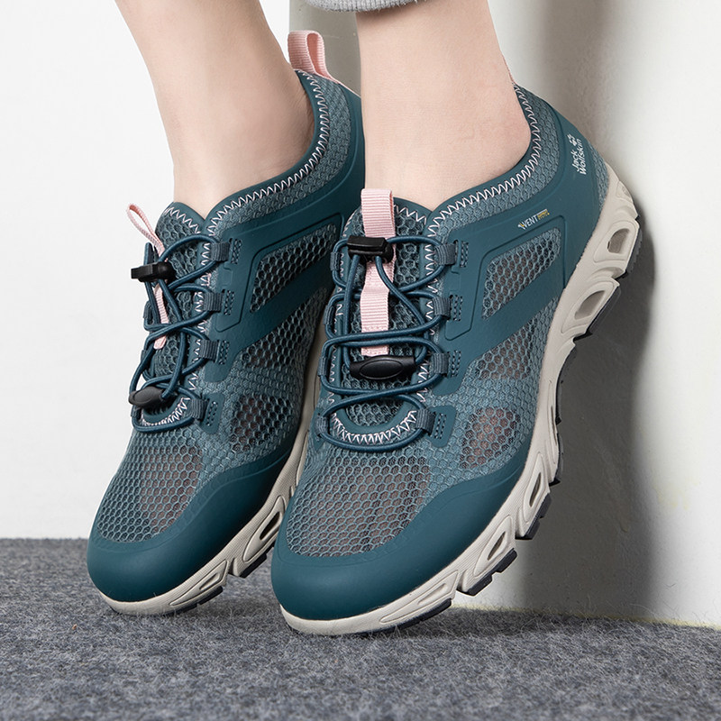 狼爪溯溪鞋女鞋秋季户外休闲鞋透气网面徒步鞋4050121 4064351