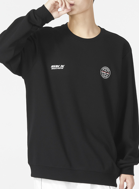 斯凯奇卫衣男装秋季休闲宽松套头衫P422M031 L123U003 L423M003