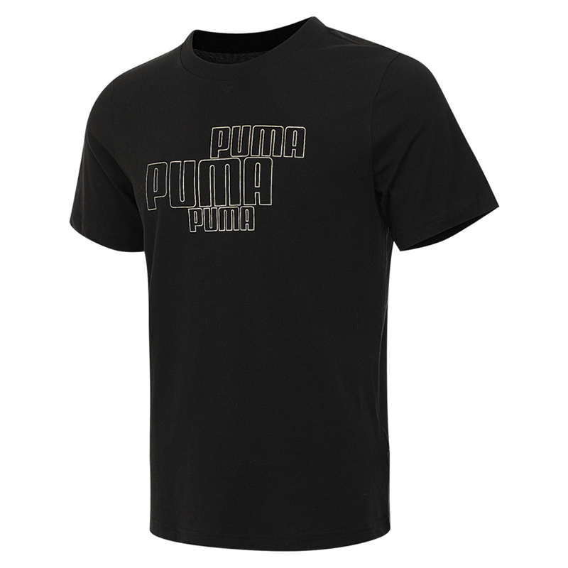 puma彪马2025男子GRAPHICS Foil Tee运动休闲短袖T恤690667-01-02