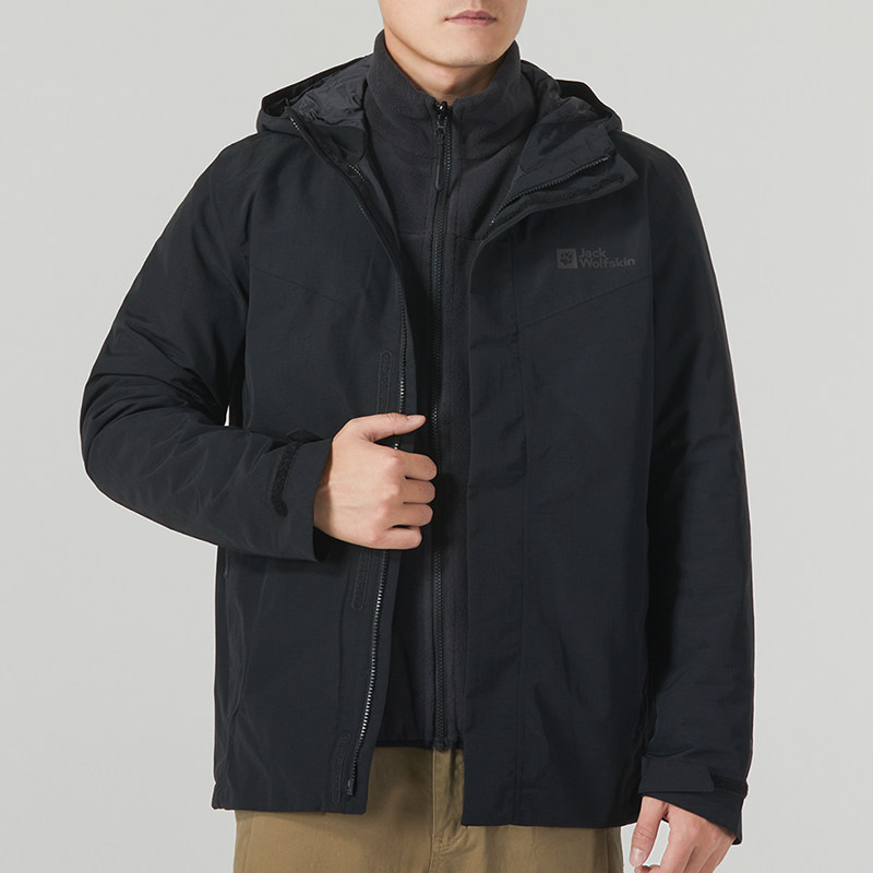 狼爪三合一冲锋衣夹克男2023冬季运动服户外保暖外套5032771常规