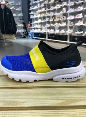 Skechers斯凯奇童鞋撞色男女童休闲运动鞋303200L 403776L