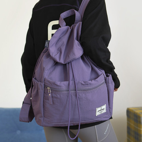 sobag日系简约防泼水尼龙布背包