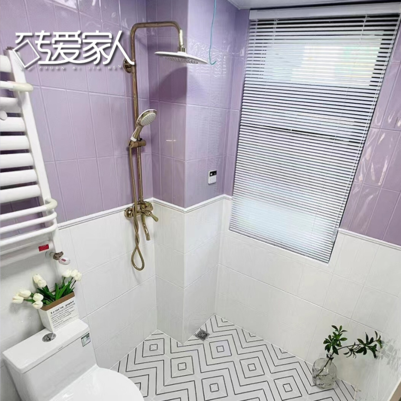 20x60四格子亮光马卡龙墙面瓷砖