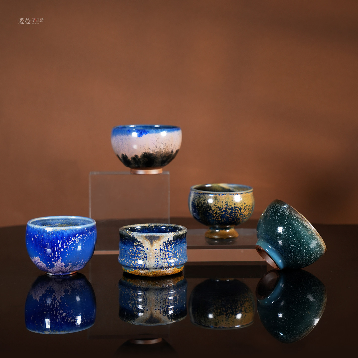 爱曼茶生活 ”迹“古法龙窑矿石富硒土窑变手工主人杯品茗杯/碗
