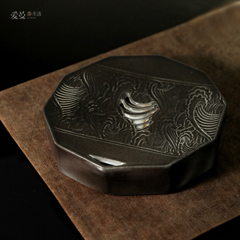爱曼茶生活中吉造 纯手工原矿矿石粉引丹霞地貌壶承景德镇手艺人