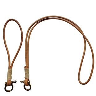 纯手工真牛皮长款 皮绳汽车钥匙圈卡证件挂绳扣手机链包包挂件欧美