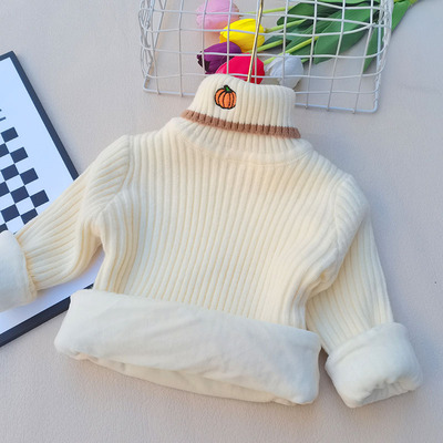 男童女童新羊绒高领打底毛衣