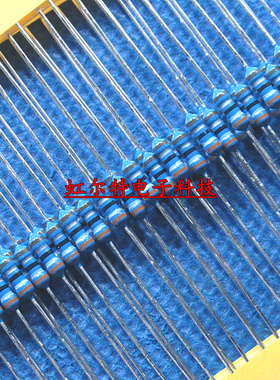 1/4W金属膜电阻 2欧 20欧 200欧 2K 1% 2000欧 0.25W五色环100只