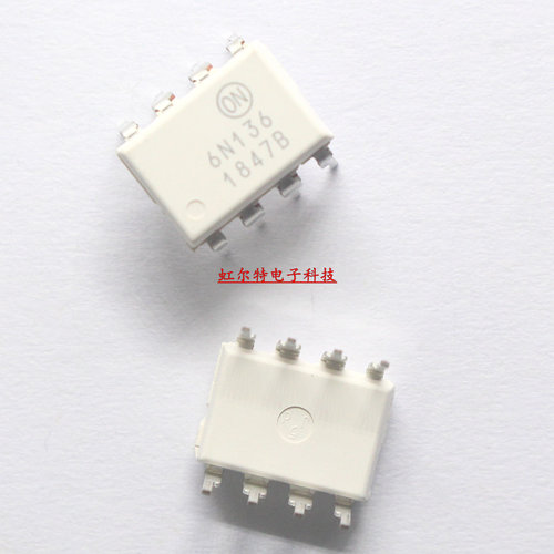 直插光耦 6N136 6N136M DIP8 白色 高速光电耦合器 进口原装