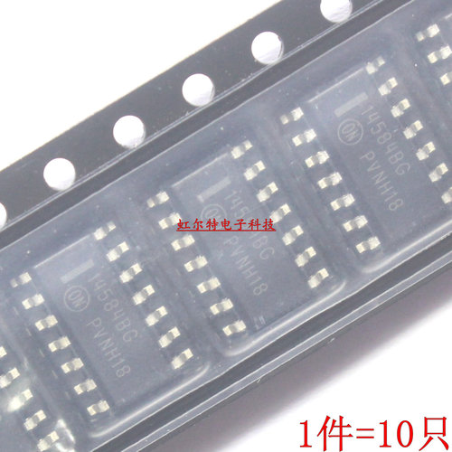 贴片逻辑IC 14584BG MC14584BDR CD4584BM SOP14 反相器 原装进口