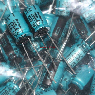 日本红宝石电解电容200V4.7UF 8x11.5 4.7UF200V RX30耐高温130度