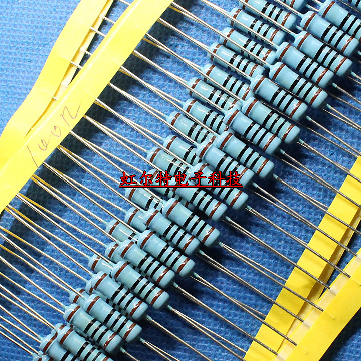 3W金属膜电阻 100欧 100R 3W色环电阻 1% 5x15 3WS 铜脚100只18元