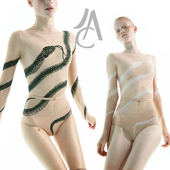 连体外穿纱衣JAC瑜伽练功服 Corpse蛇系列芭蕾舞蹈长袖 现货Just