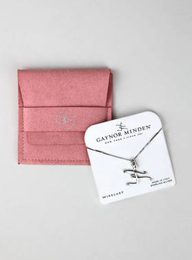 美国Gaynor Minden进口GM芭蕾舞蹈银项链芭蕾周边迷你足尖鞋挂坠