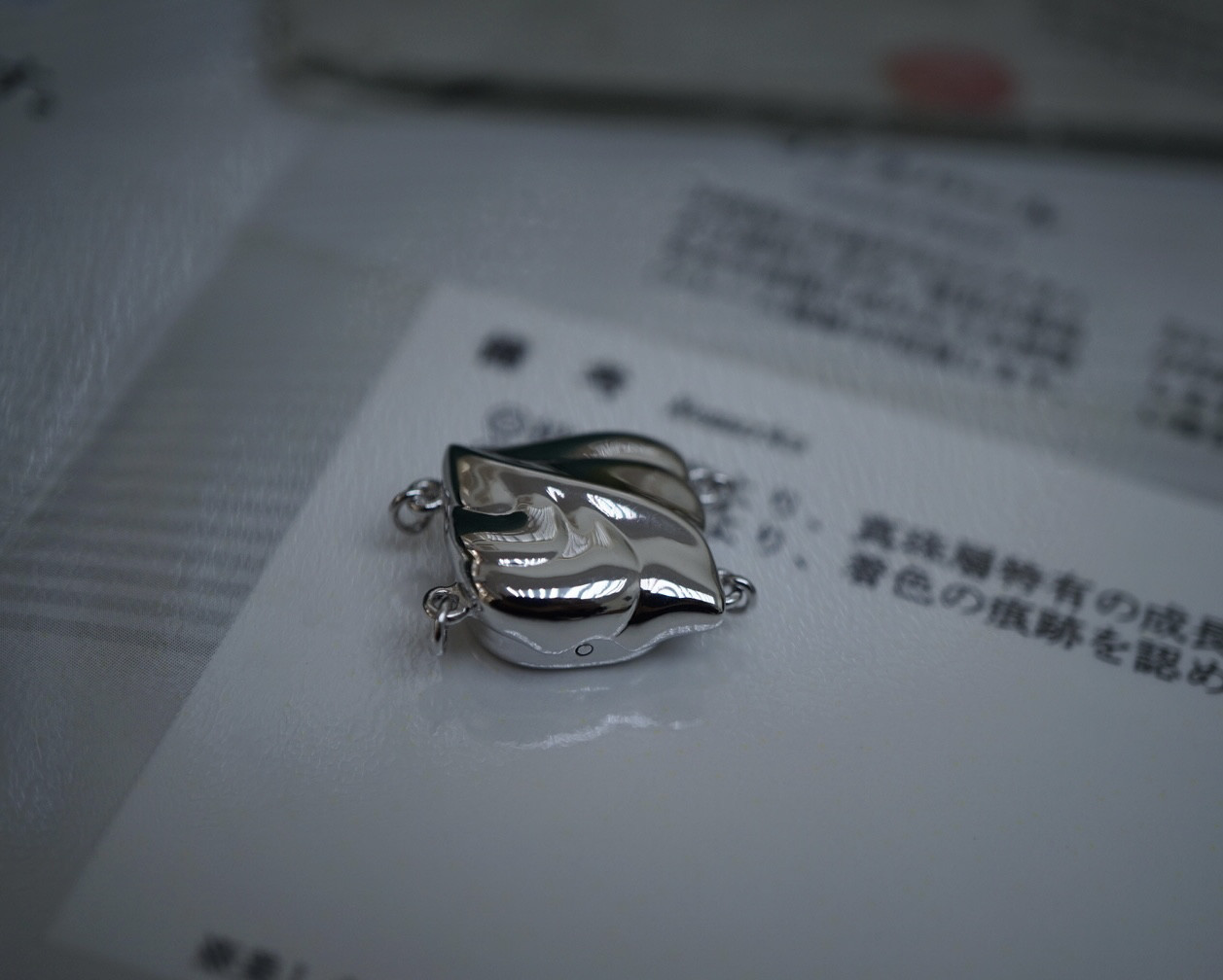 进口工艺复合材质制项链扣diy配件手工制作双排扣手链扣