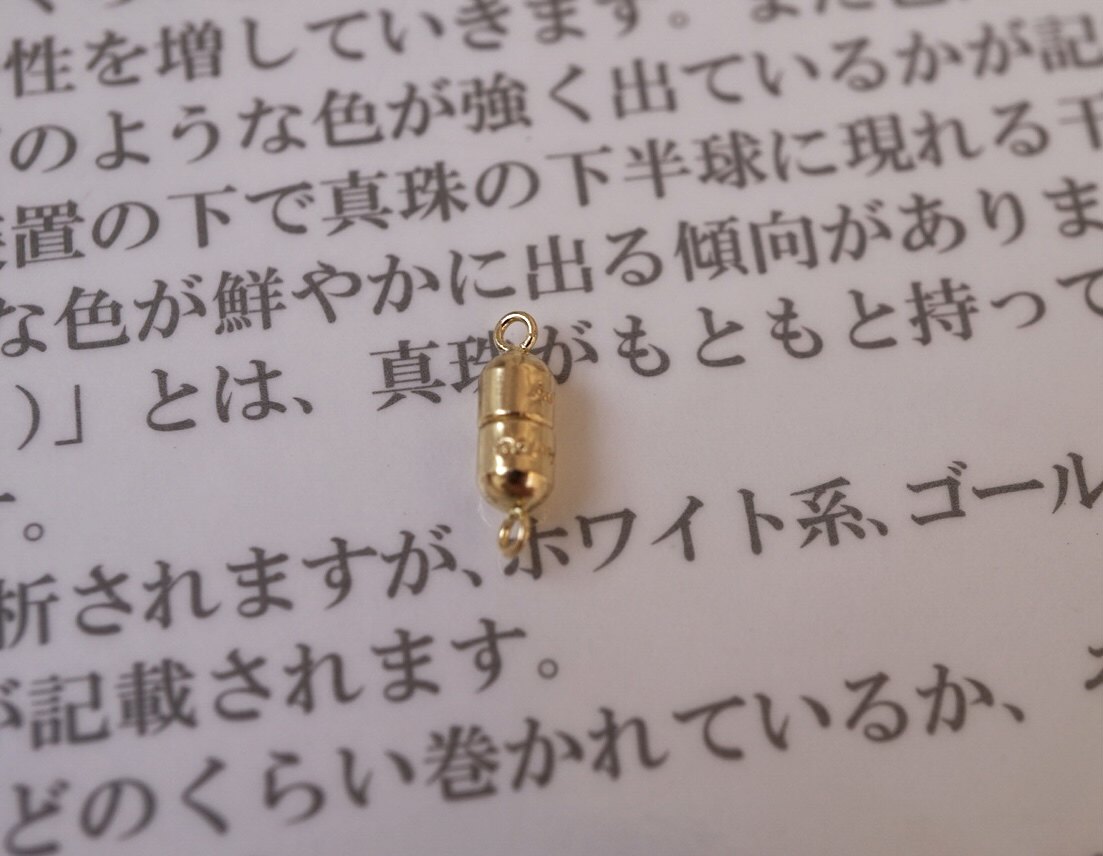 18k金扣Au750磁铁扣小米链专用扣手链扣饰品diy手工