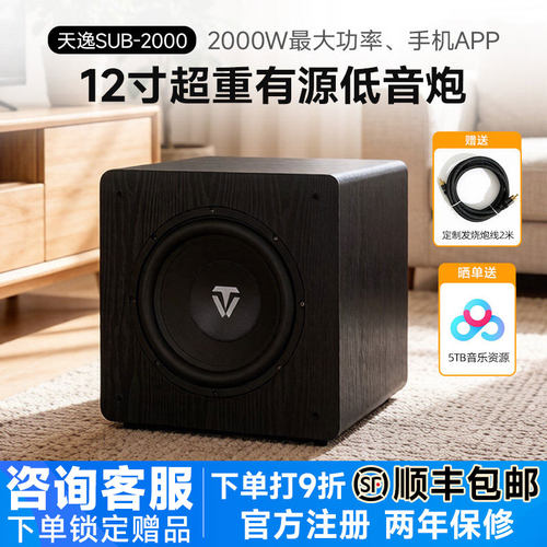 天逸SUB系列有源低音炮多尺寸选
