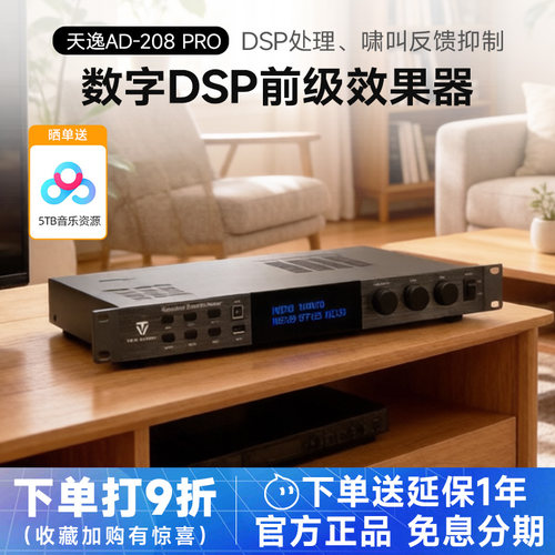天逸208PRO卡拉OK前级混响效果器