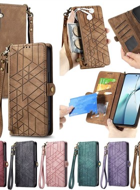 适用于中兴ZTE Blade V41 Smart/ZTE Blade A72S 手机套拉链零钱包保护套翻盖式防摔套软硅胶壳插卡简约时尚