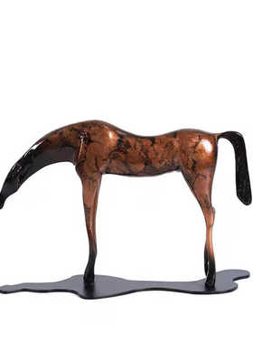 新中式千里马抽象几何马雕塑摆件