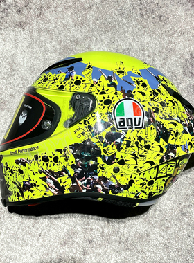 DDT正品AGV黄色海洋Pista GPRR 46罗西碳纤限量机车赛车全盔
