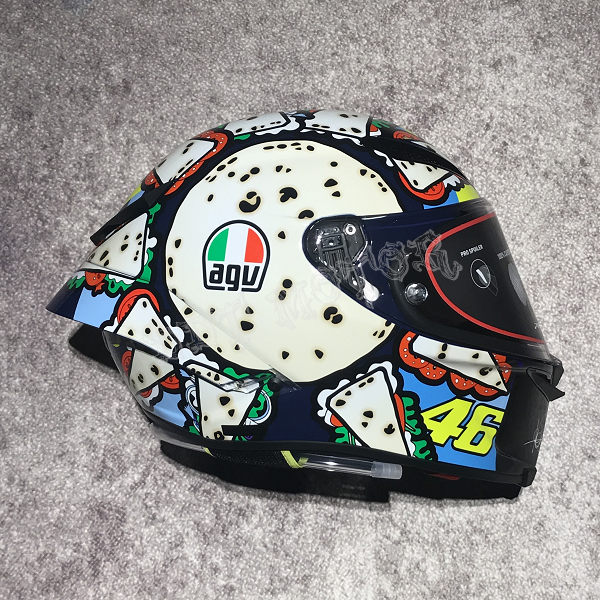 DDT正品AGV Pista GPRR Misano碳纤维vr46罗西披萨西瓜赛机车头盔-封面