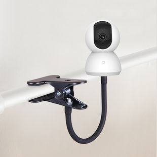 免打孔摄像头监控支架免粘贴夹子软管适配小米萤石乐橙海马爸比