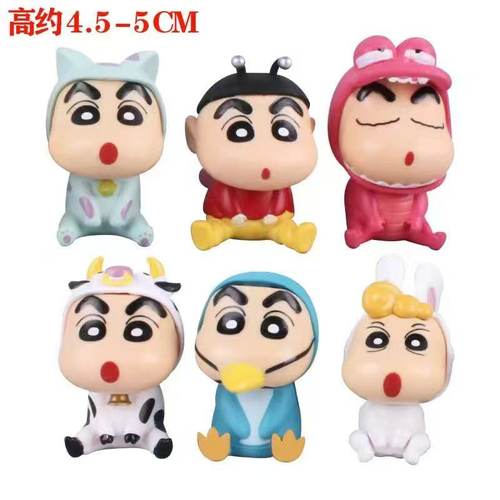 ins网红蜡笔小新蛋糕装饰摆件儿童卡通生日烘焙甜品装扮配件