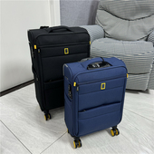 出口超轻地理牛津布行李箱24寸万向轮拉杆箱28寸扩展密码 锁旅行箱