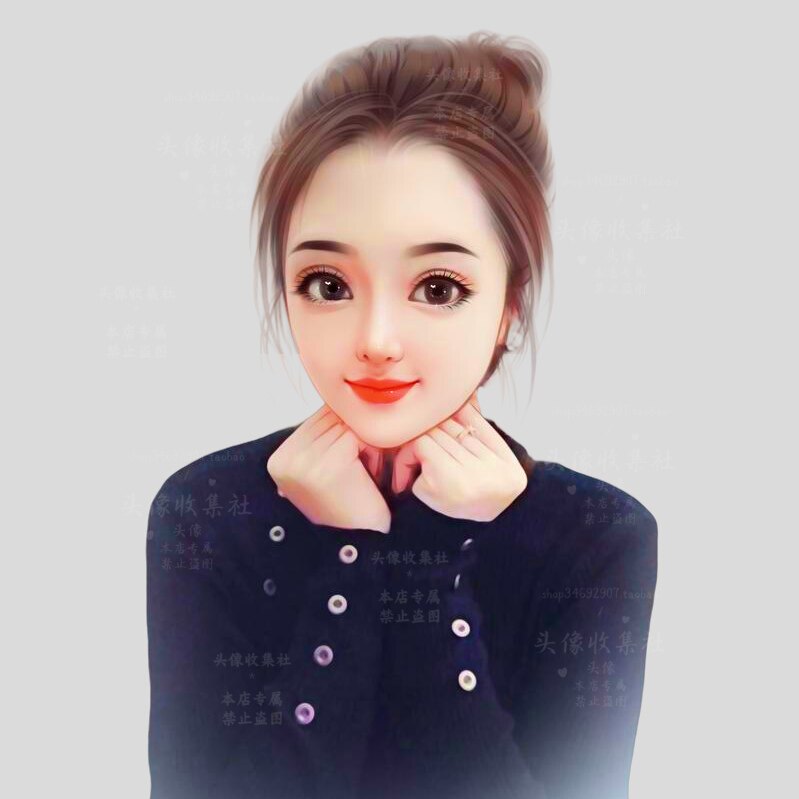 头像 女卡通 动漫 手绘 美女 唯美高清头像  头像收集社 自动发货